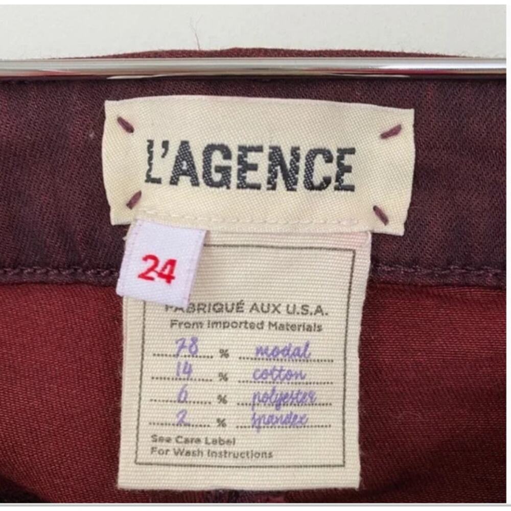 L’AGENCE Margot High Rise Glitter Coated Jeans 24 - Picture 7 of 9